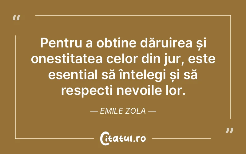 Citat Emile Zola - citate motivationale