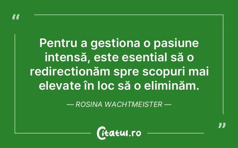 Citat Rosina Wachtmeister - citate motivationale
