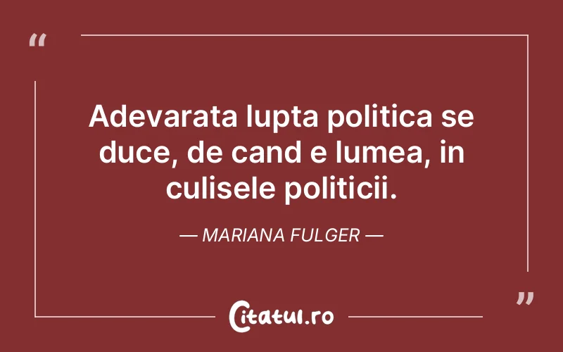 Citat Mariana Fulger - citate motivationale