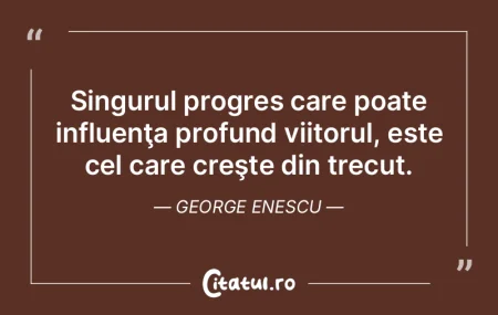 Singurul progres care poate influenţa p... Singurul progres care poate influenţa p...