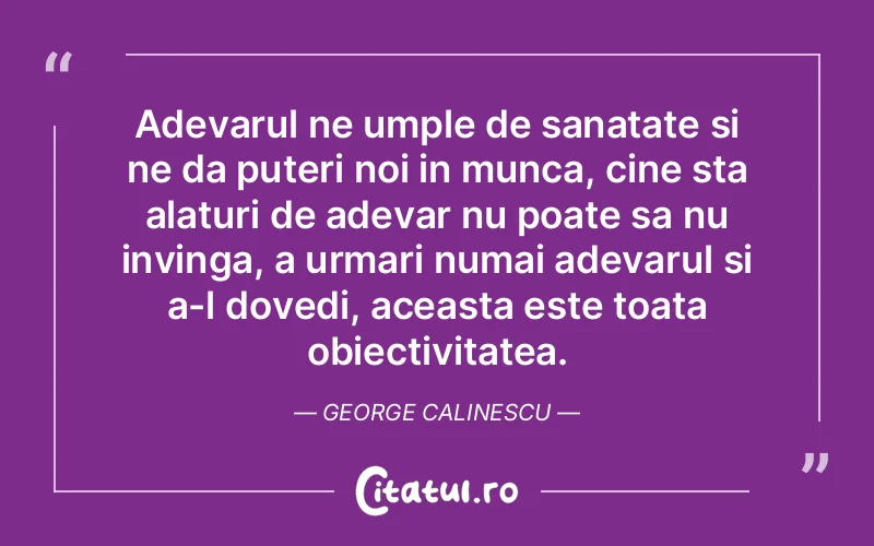 Citat George Calinesc - citate motivationale