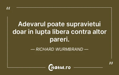 Adevarul poate supravietui doar in lupta... Adevarul poate supravietui doar in lupta...