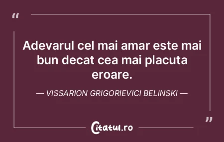 Adevarul cel mai amar este mai bun decat... Adevarul cel mai amar este mai bun decat...