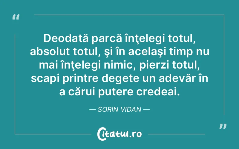 Citat Sorin Vidan - citate motivationale