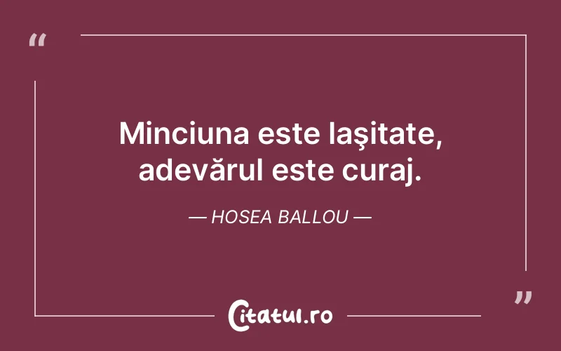 Citat Hosea Ballou - citate motivationale