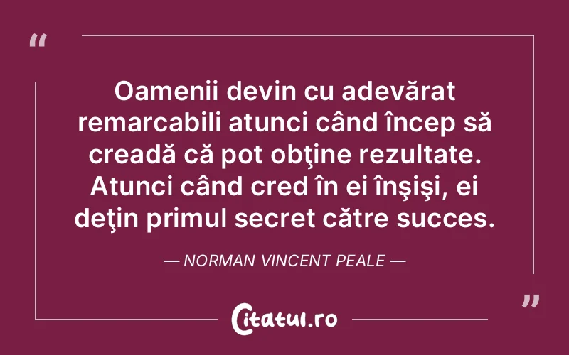 Citat Norman Vincent Peale - citate motivationale