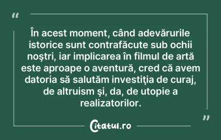 În acest moment, când adevărurile ist... În acest moment, când adevărurile ist...