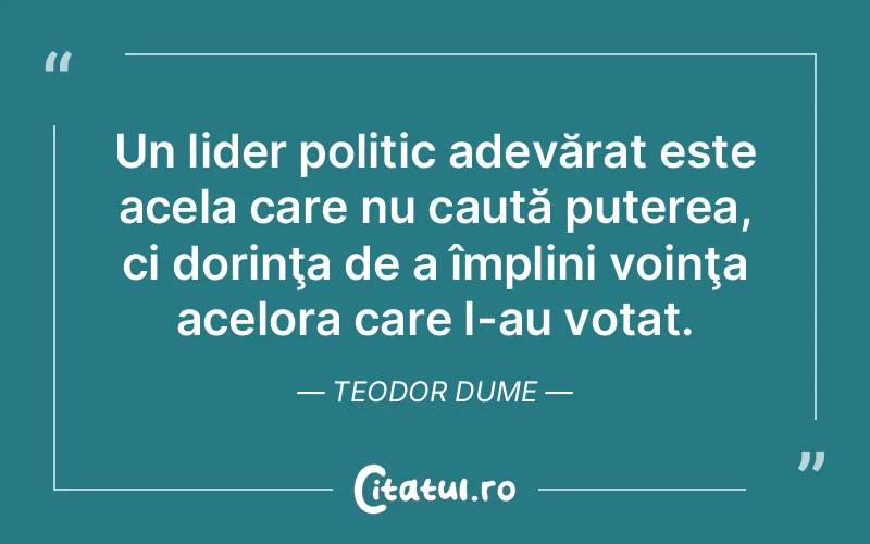 Citat Teodor Dume - citate motivationale