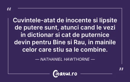 Cuvintele-atat de inocente si lipsite de... Cuvintele-atat de inocente si lipsite de...
