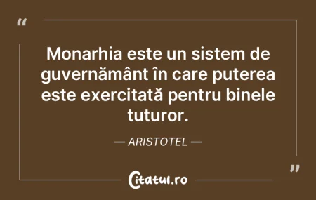 Monarhia este un sistem de guvernământ... Monarhia este un sistem de guvernământ...
