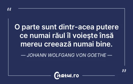 O parte sunt dintr-acea putere ce numai ...