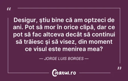 Desigur, ştiu bine că am optzeci de an... Desigur, ştiu bine că am optzeci de an...