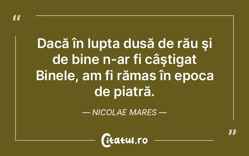 Citat Nicolae Mares - citate motivationale
