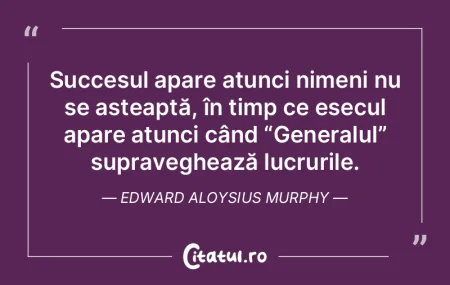 Succesul apare atunci nimeni nu se aște... Succesul apare atunci nimeni nu se aște...