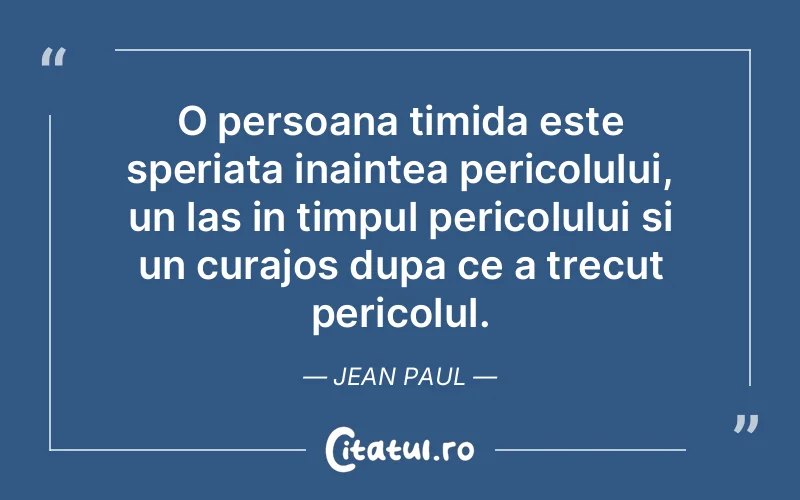 Citat Jean Paul - citate motivationale
