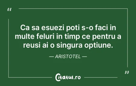 Ca sa esuezi poti s-o faci in multe felu... Ca sa esuezi poti s-o faci in multe felu...
