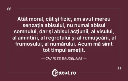 Atât moral, cât şi fizic, am avut mer...