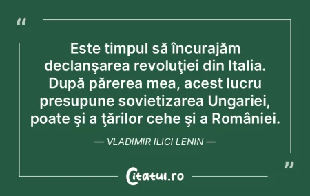 Este timpul să încurajăm declanşarea... Este timpul să încurajăm declanşarea...