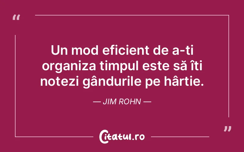 Citat Jim Rohn - citate motivationale