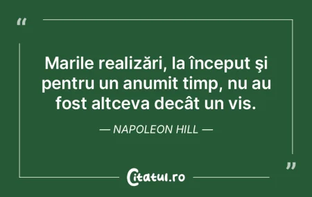 Marile realizări, la început şi pentr... Marile realizări, la început şi pentr...