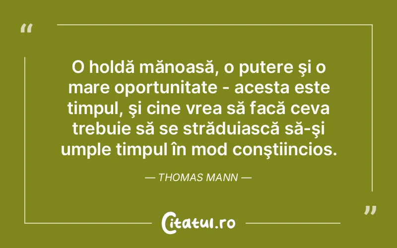 Citat Thomas Mann - citate motivationale