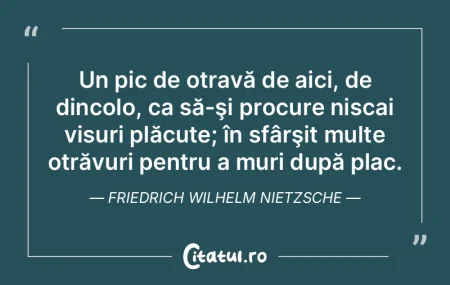 Un pic de otravă de aici, de dincolo, c... Un pic de otravă de aici, de dincolo, c...