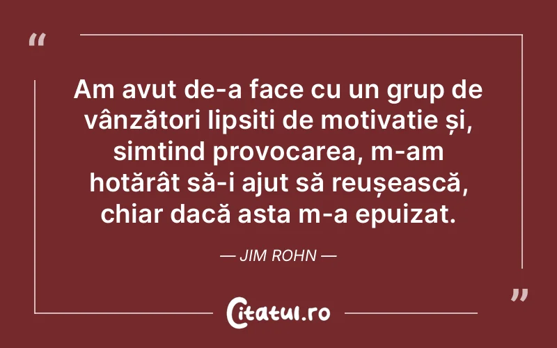 Citat Jim Rohn - citate motivationale