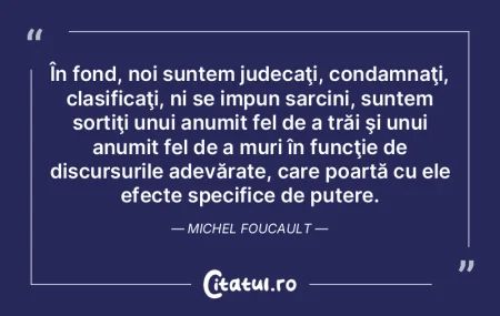 În fond, noi suntem judecaţi, condamna... În fond, noi suntem judecaţi, condamna...