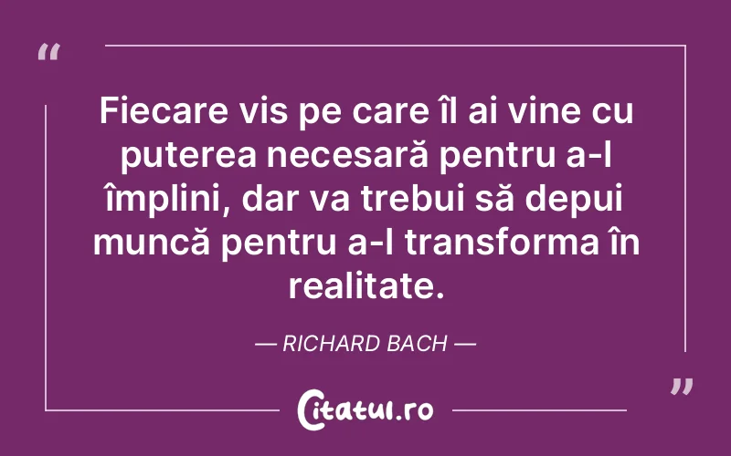Citat Richard Bach - citate motivationale