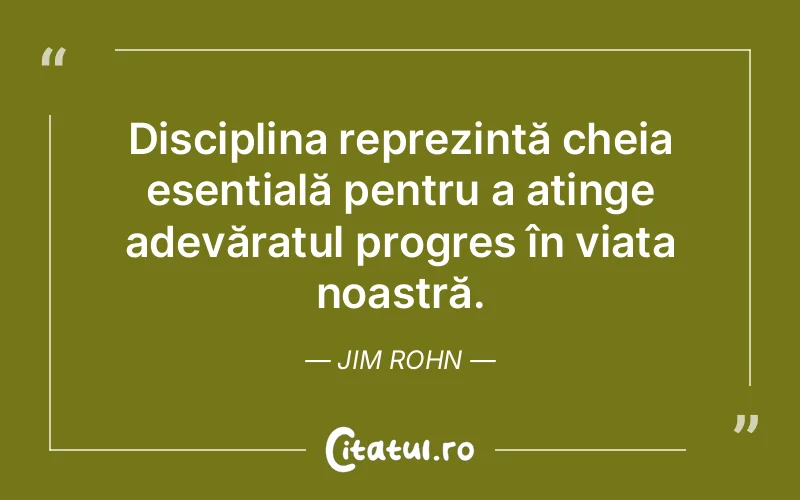 Citat Jim Rohn - citate motivationale