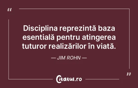 Disciplina reprezintă baza esențială ... Disciplina reprezintă baza esențială ...