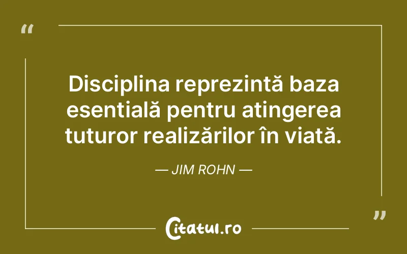 Citat Jim Rohn - citate motivationale
