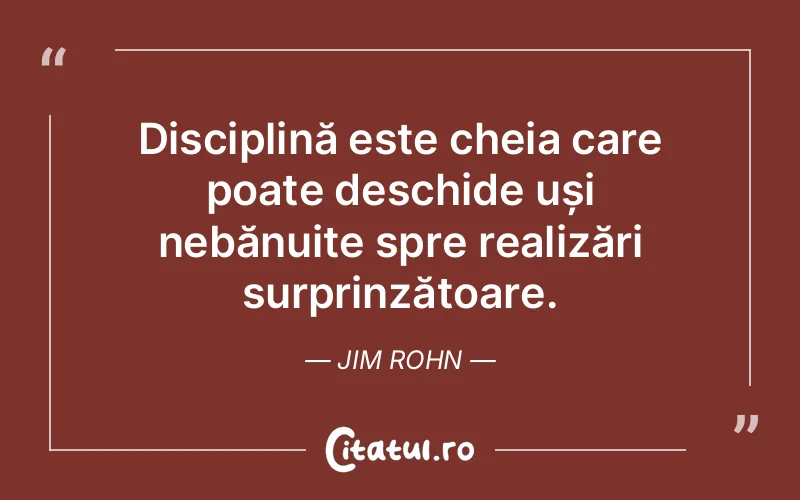 Citat Jim Rohn - citate motivationale
