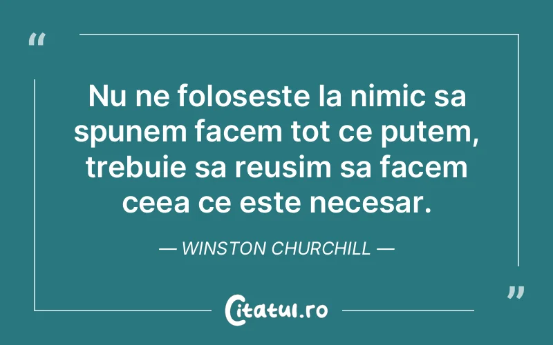 Citat Winston Churchill - citate motivationale