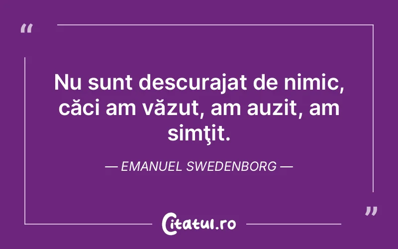 Citat Emanuel Swedenborg - citate motivationale