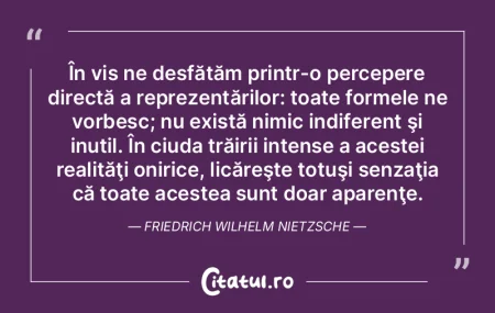 În vis ne desfătăm printr-o percepere... În vis ne desfătăm printr-o percepere...