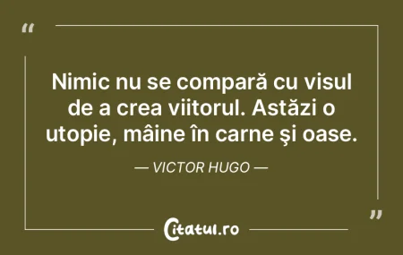 Nimic nu se compară cu visul de a crea ... Nimic nu se compară cu visul de a crea ...