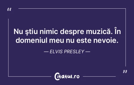 Nu ştiu nimic despre muzică. În domen... Nu ştiu nimic despre muzică. În domen...