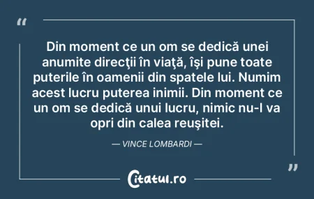Din moment ce un om se dedică unei anum... Din moment ce un om se dedică unei anum...