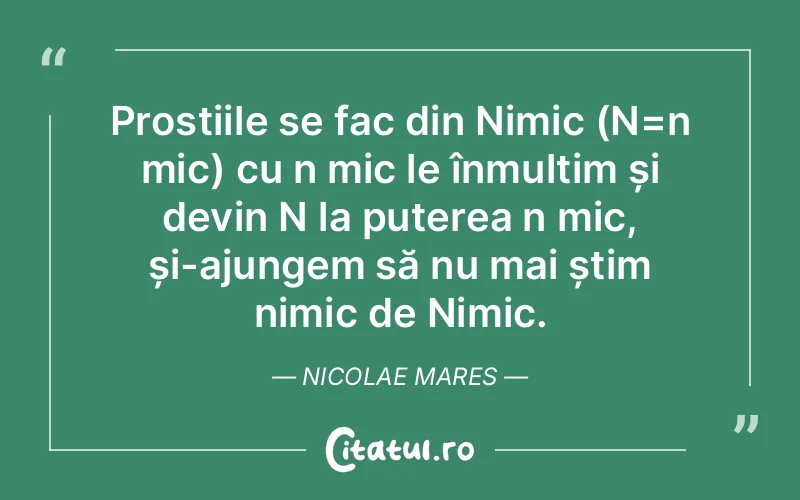 Citat Nicolae Mares - citate motivationale