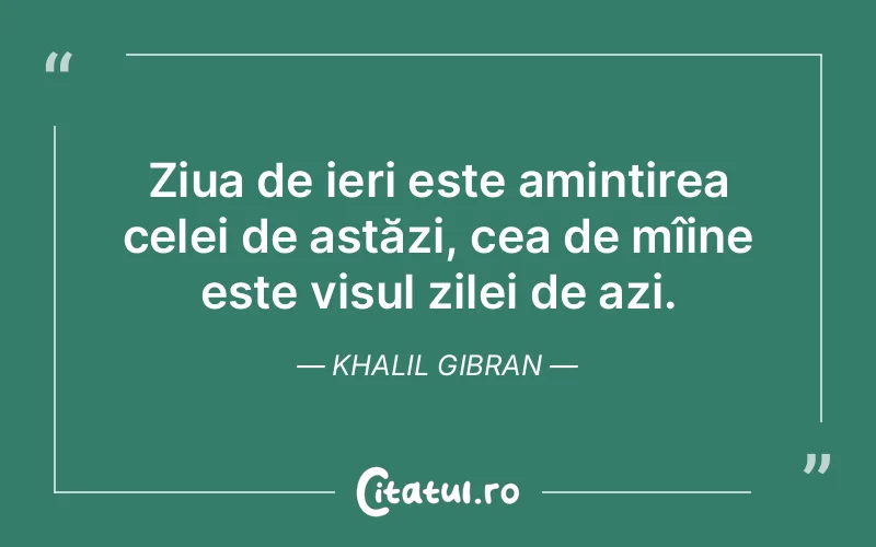 Citat Khalil Gibran - citate motivationale