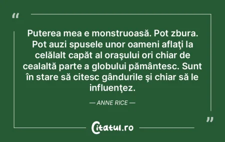 Puterea mea e monstruoasă. Pot zbura. P... Puterea mea e monstruoasă. Pot zbura. P...