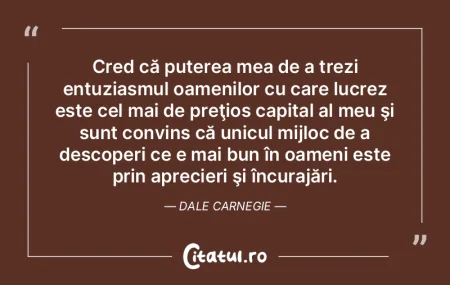 Cred că puterea mea de a trezi entuzias... Cred că puterea mea de a trezi entuzias...