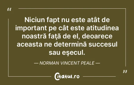 Niciun fapt nu este atât de important p... Niciun fapt nu este atât de important p...