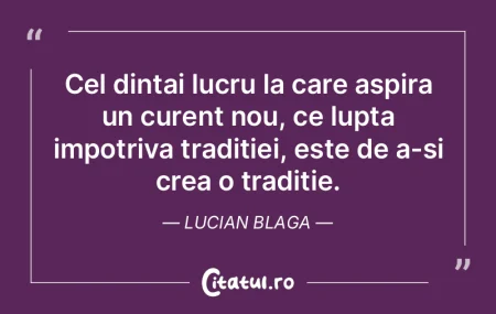 Cel dintai lucru la care aspira un curen... Cel dintai lucru la care aspira un curen...