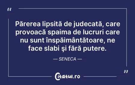 Părerea lipsită de judecată, care pro... Părerea lipsită de judecată, care pro...