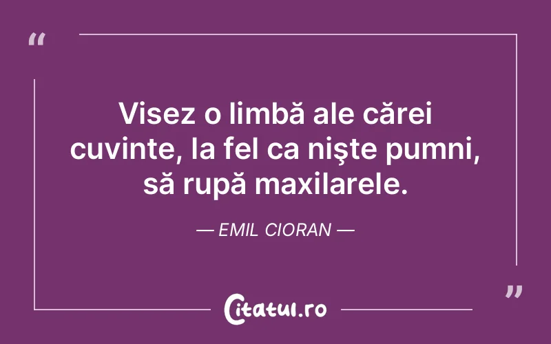 Citat Emil Cioran - citate motivationale