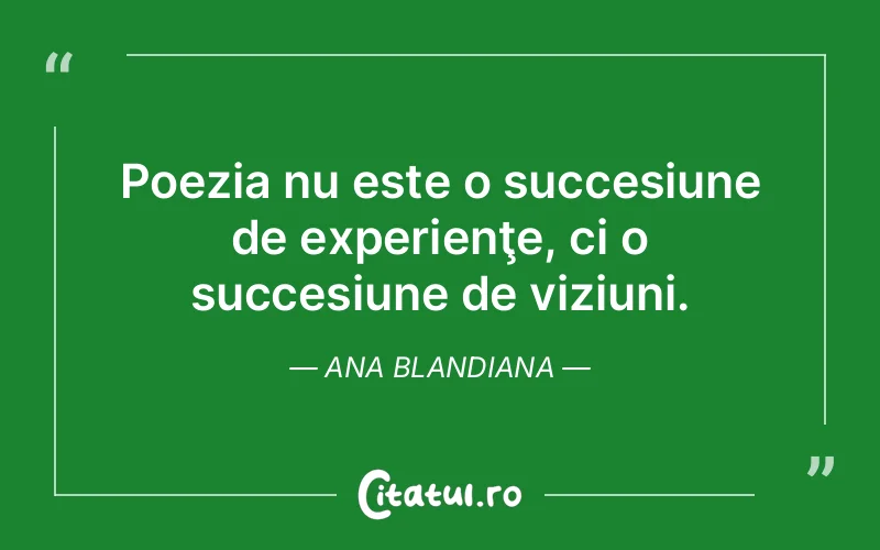 Citat Ana Blandiana - citate motivationale