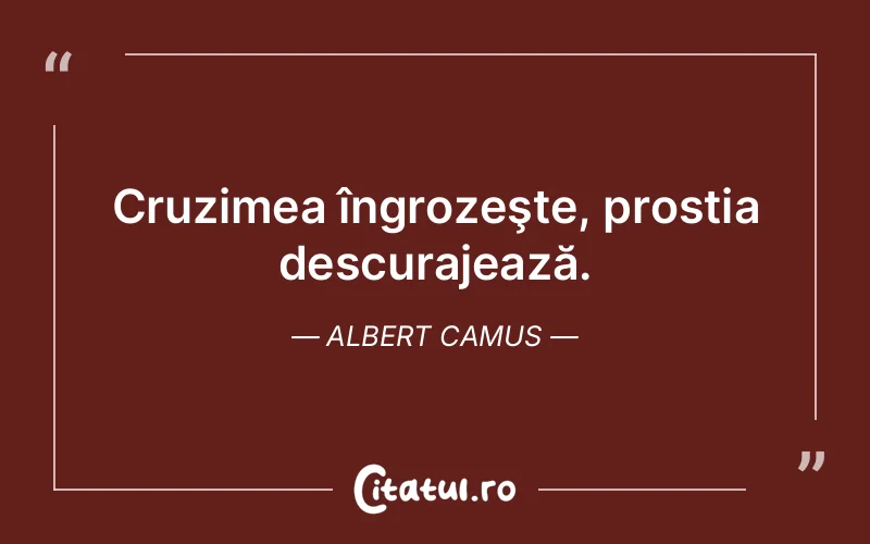 Citat Albert Camus - citate motivationale