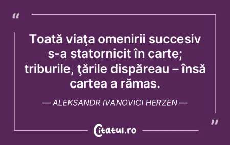 Toată viaţa omenirii succesiv s-a stat... Toată viaţa omenirii succesiv s-a stat...